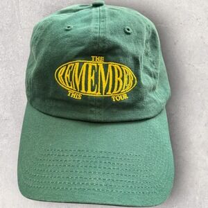 Jonas Brothers The Remember This Tour Hat OSFM Green Embroidered Dad Cap